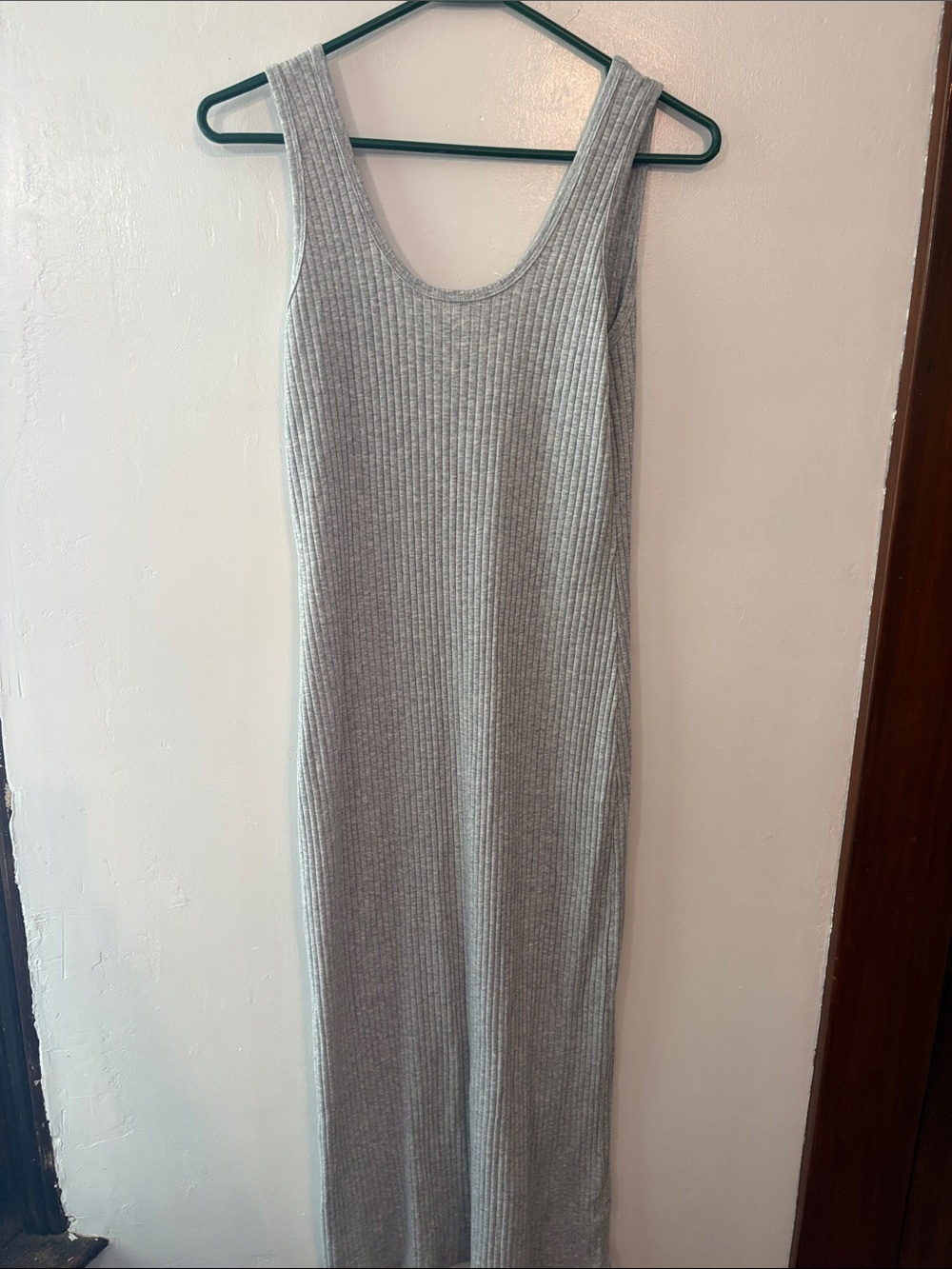NWT: American Eagle Outfitters Ribbed Gray Tank Maxi Dress Size Medium